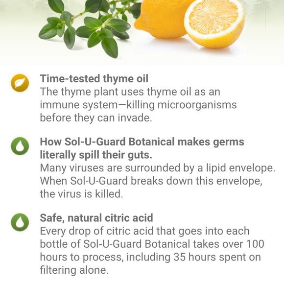 2-PK Sol-U-Guard Botanicals Disinfectant WITH mixing spray bottle (CONCENTRATE) - Picture 5 of 14